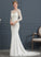 Lace Brisa Illusion Dress Wedding Dresses Stretch Crepe Chapel With Train Trumpet/Mermaid Wedding