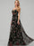 V-neck Beading Floor-Length Prom Dresses Ball-Gown/Princess Lace Rachael With