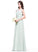 Neckline Silhouette ScoopNeck Length Embellishment A-Line Floor-Length Fabric Ruffle Erica Floor Length Sleeveless