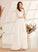 Illusion Floor-Length Wedding Dresses Wedding Ruffle Sariah Dress A-Line Beading With