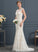 Sweep Dress Lace Wedding Dresses Train Regan Wedding Neck Scoop Trumpet/Mermaid