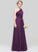 Floor-Length Neckline A-Line Ruffle Length Fabric One-Shoulder Silhouette Embellishment Siena Sleeveless Natural Waist