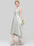 Lace Length Asymmetrical A-Line Silhouette Neckline Fabric ScoopNeck Satin Straps Kaylee Empire Waist