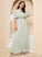 A-Line Sequins Silhouette Neckline Embellishment Ankle-Length Fabric V-neck Length Lacey Natural Waist Trumpet/Mermaid