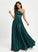Iliana Prom Dresses One-Shoulder A-Line Floor-Length Beading With Satin