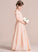Ruffle Floor-Length Chiffon With Raegan A-Line Junior Bridesmaid Dresses One-Shoulder