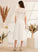 Tea-Length With A-Line Nydia Dress Wedding Beading Wedding Dresses
