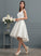 A-Line Wedding Dresses Lace Shaniya Bow(s) Asymmetrical Wedding With Dress