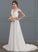 Chiffon Ruffle With Wedding Dresses Francesca Dress Sweep Train A-Line V-neck Wedding