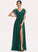 Neckline V-neck SplitFront A-Line Floor-Length Fabric Length Silhouette Lace Embellishment Dayami A-Line/Princess