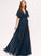 A-Line SplitFront Length Silhouette Neckline Floor-Length Fabric V-neck Embellishment Jamya A-Line/Princess Natural Waist