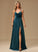Embellishment Neckline Length Floor-Length SplitFront Fabric Silhouette A-Line V-neck Hadley A-Line/Princess Sleeveless
