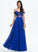 Sweetheart Chiffon Off-the-Shoulder A-Line With Sequins Floor-Length Beading Prom Dresses Maleah