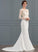 Kennedy Dress Wedding Train Crepe Illusion Trumpet/Mermaid Stretch Sweep Wedding Dresses