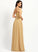 Floor-Length Prom Dresses V-neck Angeline A-Line