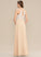 A-Line ScoopNeck Floor-Length Embellishment Bow(s) Silhouette Fabric Length Neckline Hana Natural Waist A-Line/Princess