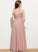 Asymmetrical Scoop Ashtyn Neck Chiffon A-Line Lace Junior Bridesmaid Dresses