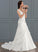 Wedding A-Line Dress With V-neck Satin Heidi Train Court Wedding Dresses Beading