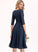 V-neck Fabric Pockets Length Embellishment Knee-Length Neckline A-Line Silhouette Marie Scoop Sleeveless