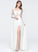Front With Prom Dresses Chiffon Split Sweetheart Gemma Floor-Length A-Line