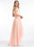 Prom Dresses A-Line Chiffon Asymmetrical With Off-the-Shoulder Madeline Sequins