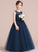Junior Bridesmaid Dresses Ball-Gown/PrincessScoopNeckFloor-LengthTulleJuniorBridesmaidDressWithSash#126265 Madelyn