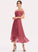 Neckline Length Tea-Length Silhouette Embellishment CascadingRuffles Fabric A-Line Off-the-Shoulder Laila Floor Length Sleeveless