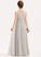 Floor-Length A-Line With Junior Bridesmaid Dresses Chiffon Neck Aliana Ruffle Lace Scoop