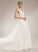 V-neck Court Beading With Wedding A-Line Wedding Dresses Train Dress Sequins Elisa