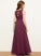 Scoop Neck Floor-Length Ruffle Bow(s) Chiffon With Hannah Lace A-Line Junior Bridesmaid Dresses