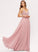 A-Line Lace Floor-Length Neckline Fabric Length Straps Silhouette V-neck Reyna A-Line/Princess Natural Waist