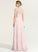 Embellishment Floor-Length Neckline Silhouette Sequins HighNeck Fabric Length A-Line Lindsay Sleeveless A-Line/Princess