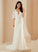 V-neck Frances Trumpet/Mermaid Wedding Wedding Dresses Train Court Dress