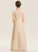 Chiffon A-Line Floor-Length Junior Bridesmaid Dresses Paris Neck Scoop Lace