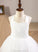 Junior Bridesmaid Dresses Sweetheart With Lace Ball-Gown/Princess Satin Tulle Tea-Length Bow(s) Stacy