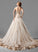 Beading Wedding Dresses Train Wedding Dress Tulle Halter Chapel Lace With Maia Ball-Gown/Princess