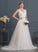 Wedding Dresses A-Line V-neck With Beading Tulle Leilani Dress Wedding Train Court