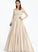 Satin With Sweep Off-the-Shoulder Ball-Gown/Princess Sequins Prom Dresses Train Felicity