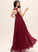 Ruffle Neckline Fabric Floor-Length Silhouette Pockets Sweetheart Embellishment A-Line Length Guadalupe A-Line/Princess