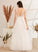 Sequins Wedding With Armani A-Line V-neck Wedding Dresses Beading Floor-Length Dress