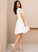 A-Line Lace Wedding Wedding Dresses Dress Nyla V-neck With Chiffon Knee-Length