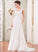 Lace Beading Train Dress Chiffon V-neck Sweep Wedding Dresses A-Line With Beryl Wedding Sequins