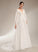 Dress Wedding Dresses Emerson Wedding With Train V-neck Sequins Ball-Gown/Princess Chapel