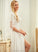 A-Line Chiffon Alissa Wedding Dresses Floor-Length Scoop Lace Neck Dress Wedding