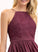 Length A-Line SquareNeckline Floor-Length Fabric Neckline Silhouette Lace Straps Karli Natural Waist One Shoulder