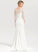 Crepe Dress Trumpet/Mermaid Wedding Dresses Beading Lorena Stretch Sequins Sweep With Wedding Train V-neck
