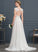 With Jordan Chiffon Sequins Sweep Dress V-neck Wedding A-Line Wedding Dresses Train Beading