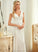 Chiffon Shea Wedding Dresses V-neck A-Line Wedding Floor-Length Lace Dress