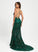 Sequined Sydney Neck Train Prom Dresses With Sweep Trumpet/Mermaid Sequins Scoop