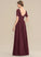 Embellishment Fabric Neckline Sequins ScoopNeck Silhouette A-Line Length Floor-Length Mariah Natural Waist Floor Length